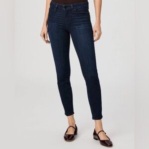 Paige Women's Verdugo Ankle Skinny Stretch Jeans Snapdragon Dark Wash Petite 28